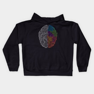 brain function illustration Kids Hoodie